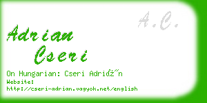 adrian cseri business card